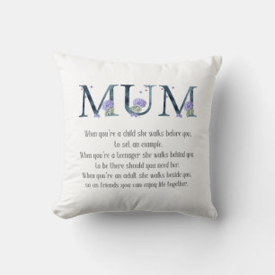 Niedliches MUM Gedicht Kissen
