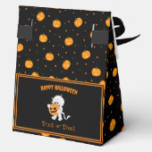 Niedliches Mummy mit Jack-o''-Lantern-Muster Hallo Geschenkschachtel (Rückseite)