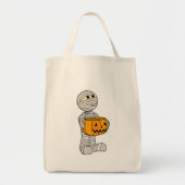 Niedliches Mummy mit Jack-o-Lantern Tragetasche (Vorne)