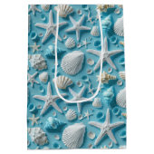 Niedliches Muschelgeflecht Party Mittlere Geschenktüte (Rückseite)