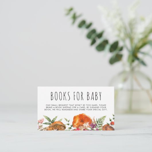 Niedliches Mushroom Baby Shows Baby Begleitkarte (Stehend Vorderseite)