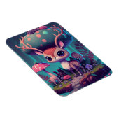 Niedliches Mushroom Deer Fantasy Art Magnet (Rechte Seite)