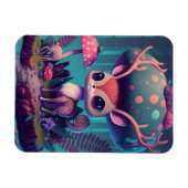 Niedliches Mushroom Deer Fantasy Art Magnet (Horizontal)