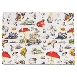 Niedliches Mushroom Frosch Schneckenwaldmuster Große Geschenktüte