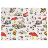 Niedliches Mushroom Frosch Schneckenwaldmuster Große Geschenktüte (Rückseite)