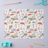 Niedliches Mushroom Frosch Schneckenwaldmuster Seidenpapier (Basteln)