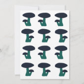 Niedliches Mushroom Gender Neutral Baby Dusche Einladung (Rückseite)