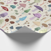 Niedliches Mushroom Geschenkpapier (Ecke)