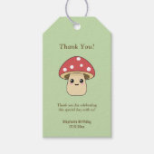 Niedliches Mushroom Green Geschenkanhänger (Vorderseite)
