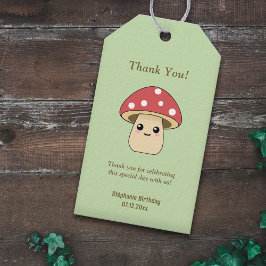 Niedliches Mushroom Green Geschenkanhänger