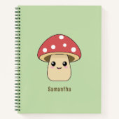 Niedliches Mushroom Green Notizblock (Vorderseite)