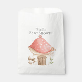 Niedliches Mushroom House Garden Thema Kinderdusch Geschenktütchen