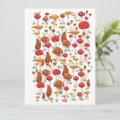 Niedliches Mushroom-Muster (Stehend Vorderseite)