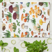 Niedliches Mushroom-Muster Geschirrtuch (Gefaltet)