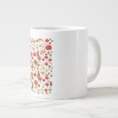Niedliches Mushroom-Muster Jumbo-Tasse (Vorderseite Rechts)