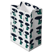 Niedliches Mushroom Muster Mittlere Geschenktüte (Vorderseite Schrägansicht)