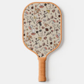Niedliches Mushroom-Muster Moderne Moderne Moderne Pickleball Schläger (Vorderseite)