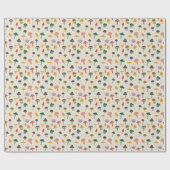 Niedliches Mushroom-Muster Moderner Stil Geschenkpapier (Flach)