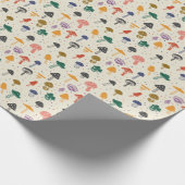 Niedliches Mushroom-Muster Moderner Stil Geschenkpapier (Ecke)