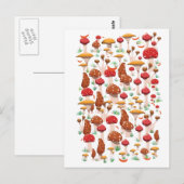 Niedliches Mushroom-Muster Postkarte (Vorne/Hinten)