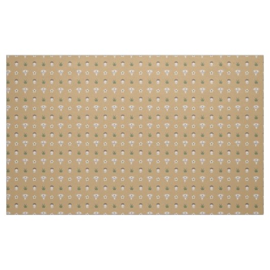 Niedliches Mushroom Muster Stoff (Fat Quarter (45,7 x 55,9 cm))