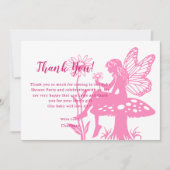 Niedliches Mushroom und Blume Kinderdusche Dankeskarte (Vorderseite)