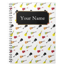 Niedliches Musikukulele-Muster mit Namen