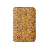 Niedliches Muster aus gelbem Kautschuk Badematte (Vorderseite Vertikal)