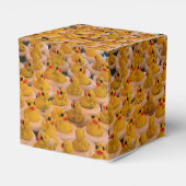 Niedliches Muster aus gelbem Kautschuk Geschenkschachtel (Rückseite)