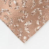 Niedliches Muster aus Leopardenblätter Fleecedecke (Ecke)