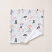 Niedliches Muster Badhandtuch Set (Waschlappen)