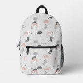 Niedliches Muster Bedruckter Rucksack (Vorderseite)