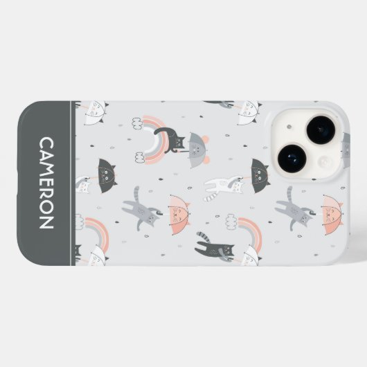 Niedliches Muster Case-Mate iPhone Hülle (Rückseite (Horizontal))