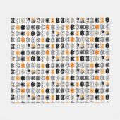 Niedliches Muster| Coole Hauskatzen Fleecedecke (Vorderseite (Horizontal))