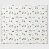 Niedliches Muster der Aquakultur Geschenkpapier (Flach)