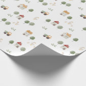 Niedliches Muster der Aquakultur Geschenkpapier (Ecke)