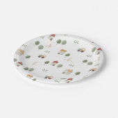 Niedliches Muster der Aquakultur Pappteller (Schrägansicht)