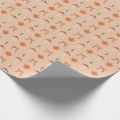 Niedliches Muster der Herbstbow Geschenkpapier (Ecke)