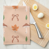 Niedliches Muster der Herbstbow Geschirrtuch (Viertel Falte)