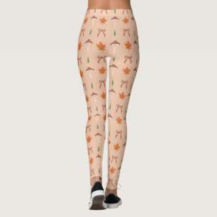 Niedliches Muster der Herbstbow Leggings
