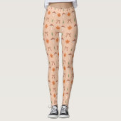 Niedliches Muster der Herbstbow Leggings (Vorderseite)