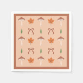 Niedliches Muster der Herbstbow Serviette (Vorderseite)