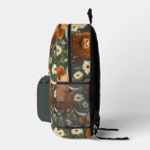 Niedliches Muster der Kuhflora Bedruckter Rucksack (Rechts)