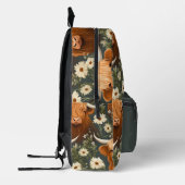 Niedliches Muster der Kuhflora Bedruckter Rucksack (Links)