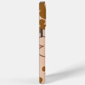 Niedliches Muster der Retro-braunen Blume Case-Mate iPhone Hülle (Rückseite / Rechts)