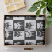 Niedliches Muster der schwarzen Bärenpfeife Seidenpapier (Geschenk)