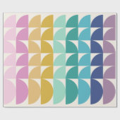 Niedliches Muster des Rainbow Geometric Geschenkpapier (Flach)
