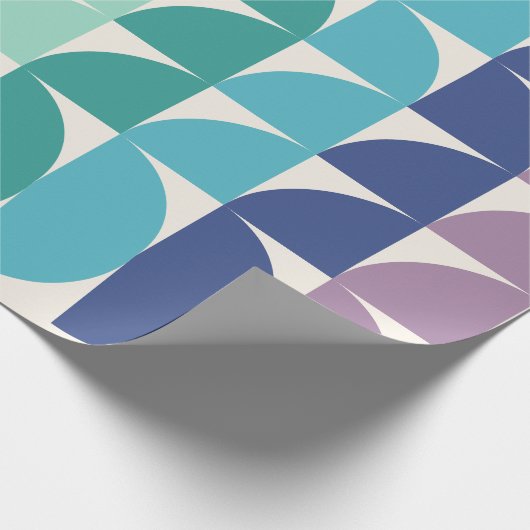 Niedliches Muster des Rainbow Geometric Geschenkpapier (Ecke)