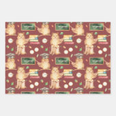 Niedliches Muster eines Tierklassenzimmers Geschenkpapier Set (Vorderseite)