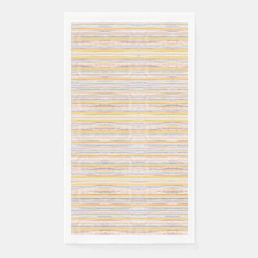 Niedliches Muster Farbstreifen Blau Serviette (Vorderseite)